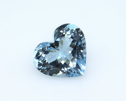 4.5 Ct AAA Natural Aquamarine Heart Cut | High Grade Unheated Aquamarine | Heart Shape Gemstone for Engagement Ring or Pendant