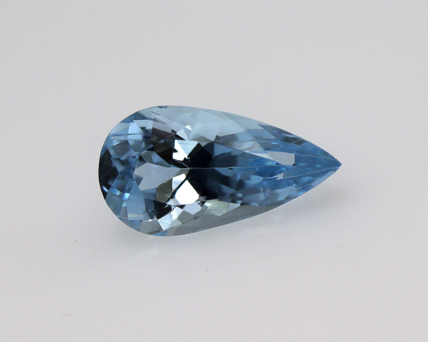 Top Blue! Aquamarine Pear Cut 10.8x5.9 mm, 1.5 Cts Unheated Natural Gemstone, Dark Blue March Birthstone, Loose Aquamarine
