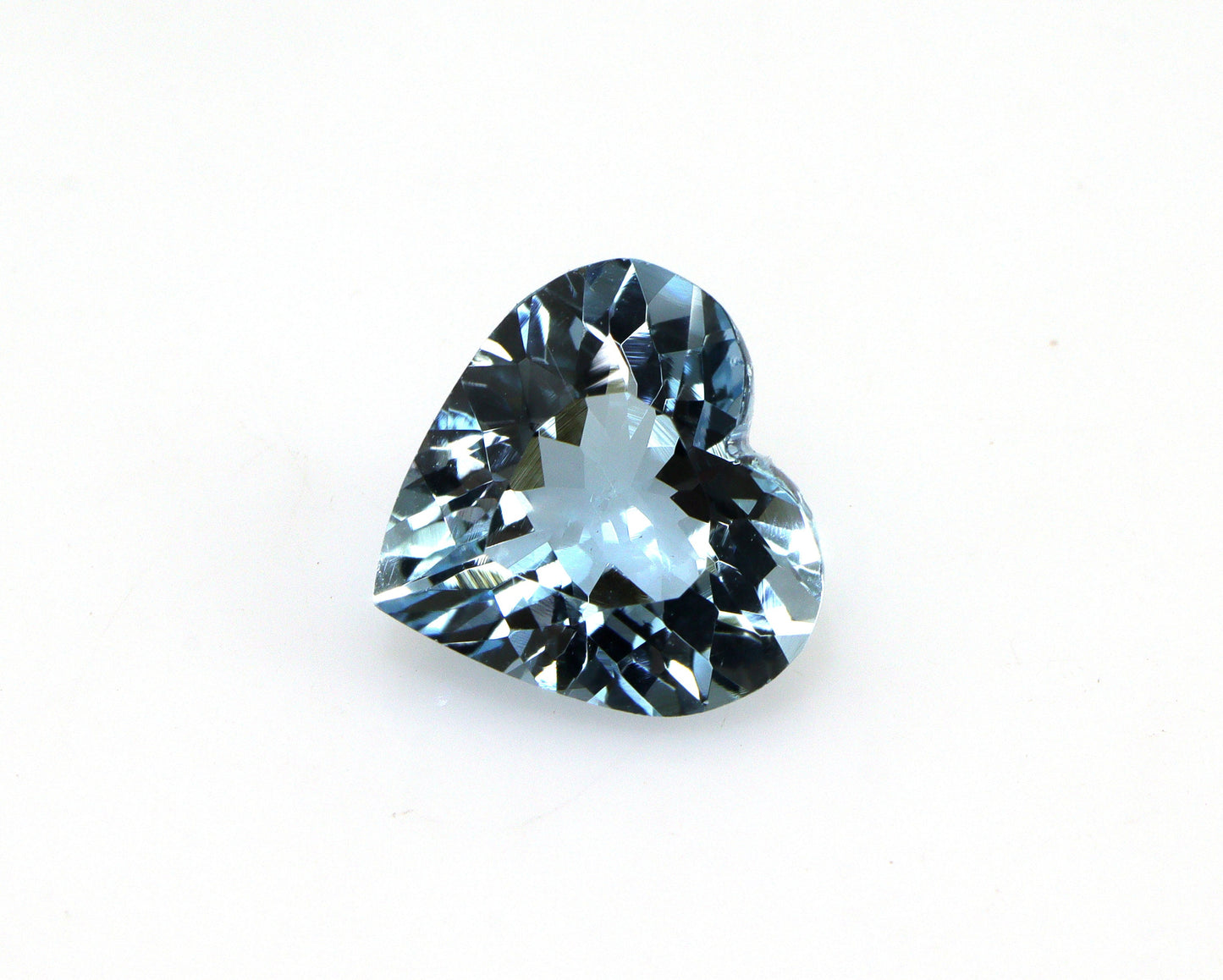 AAA+ Aquamarine Heart Gemstone • 10.3mm 2.8ct Top Medium Blue • Loose Heart Cut for Engagement Ring or Necklace • Unheated Gemstone
