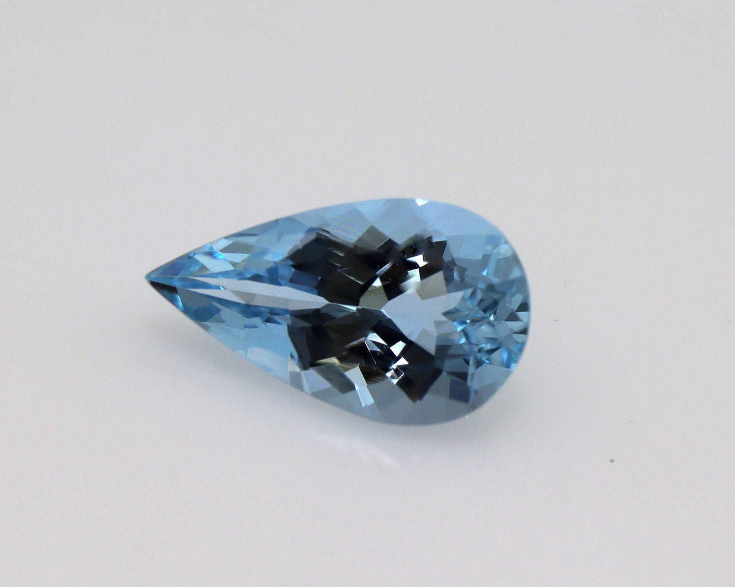 1.63 Ct Aquamarine Pear Cut – AAA+ Dark Blue Gemstone, Natural Pear Shape Aquamarine for Engagement Ring, Santa Maria Color