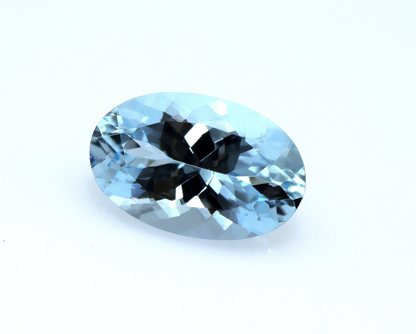 5.8 Ct Natural Aquamarine Oval Cut, 15.2x9.9 mm Top Blue Loupe Clean Gem, Big Aquamarine for Ring or Pendant, From Factory