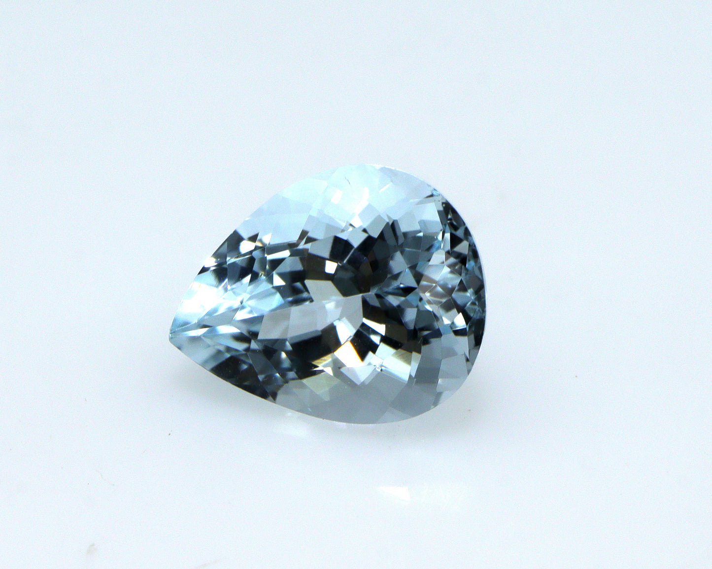 2.1 Ct AAA Natural Aquamarine Pear Cut | Medium Blue Aquamarine | March Birthstone | Loupe Clean Loose Gemstone for Ring or Pendant