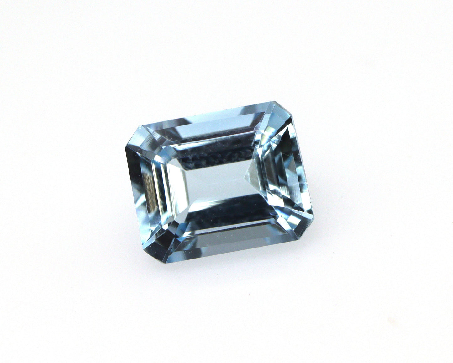 Natural Aquamarine Emerald Cut 6.9x5.5 mm, Medium Blue AAA Gemstone, Loose Aquamarine for Dainty Solitaire Ring or Pendant, March Birthstone