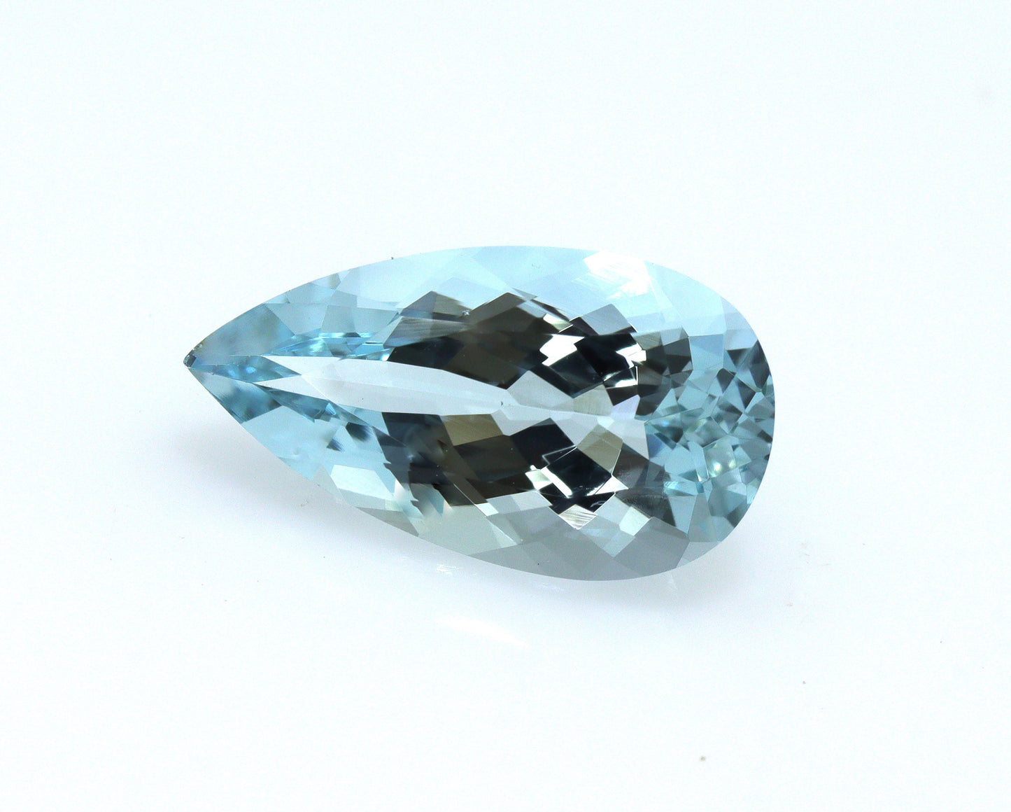 2.9 Ct Natural Aquamarine Pear Cut 13.7×7.5 mm – AAA Medium Blue March Birthstone Gemstone for Ring or Pendant