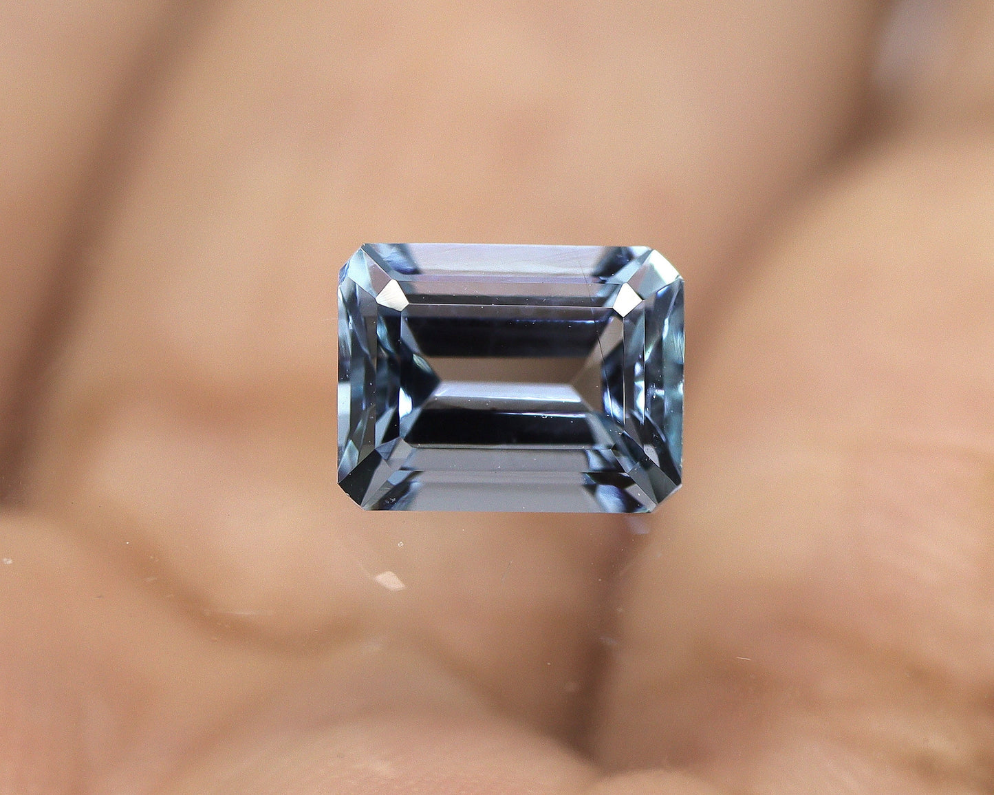 1.18 Ct Dark Blue Aquamarine Emerald Cut • AAA Natural Aquamarine • Eye-Clean 7x5 mm Octagon Gemstone • Deep Blue Aquamarine for Ring