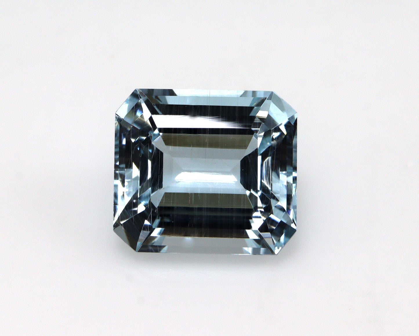 8.1 Ct Aquamarine Emerald Cut Gem, 12.9x11.5mm Ocean Blue Solitaire, For Ring or Necklace, Emerald Cut Necklace, BIG Aquamarine Solitaire