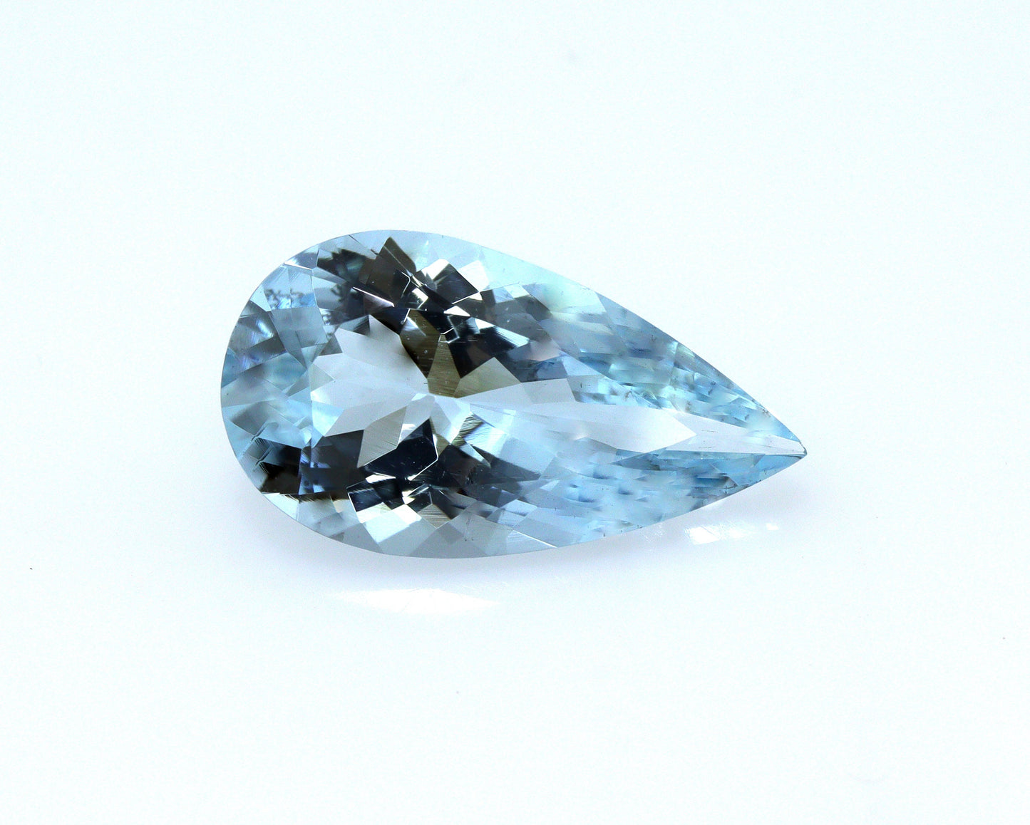 3.1 Ct Pear Cut Aquamarine Gemstone | AAA Natural Blue Aquamarine | Faceted March Birthstone | Loose Aquamarine for Ring or Necklace