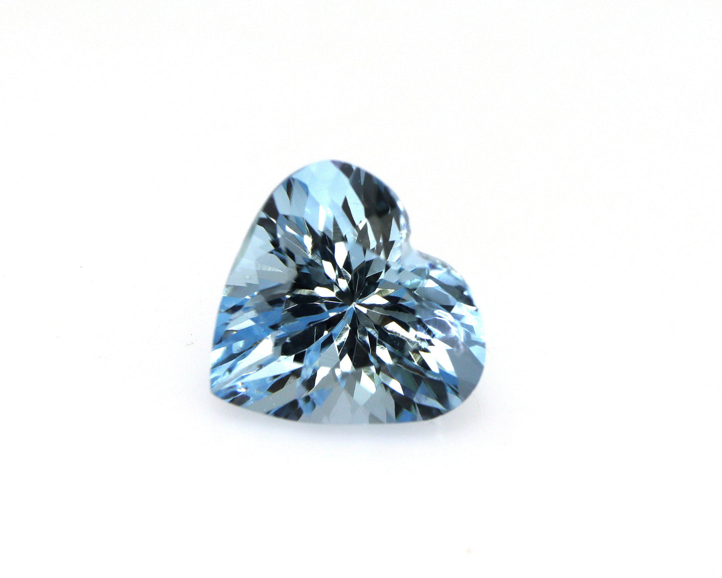 TOP BLUE 9.2 mm Natural Aquamarine Heart Shape, AAA+ Faceted Gemstone, Fine Cut Heart Aquamarine for Engagement Ring or Pendant