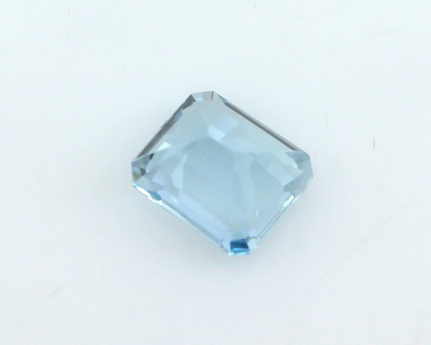 1.15 Ct Natural Aquamarine Emerald Cut, 6.6x5.7 mm Medium Blue Gemstone, AAA Eye Clean Aquamarine for Engagement Ring, March Birthstone