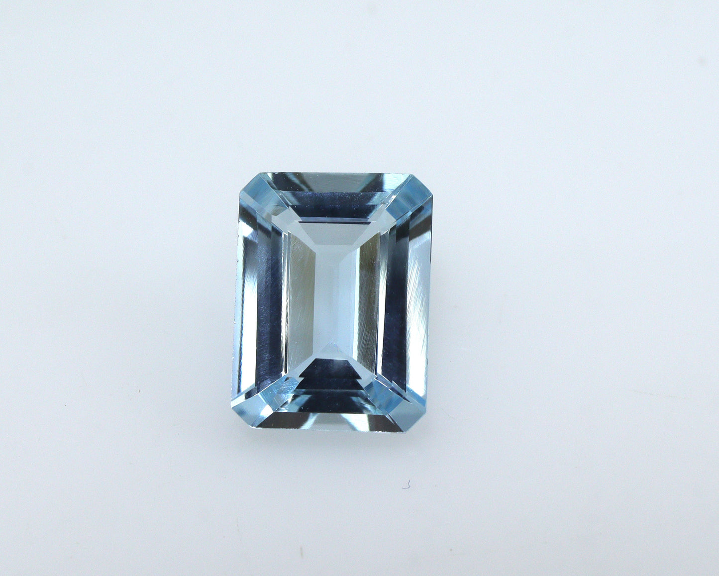 8.9x6.6 mm AAA Natural Aquamarine Emerald Cut | 1.68 Ct Medium Blue Octagon Gemstone | March Birthstone | Fine Grade Loose Aquamarine Stone