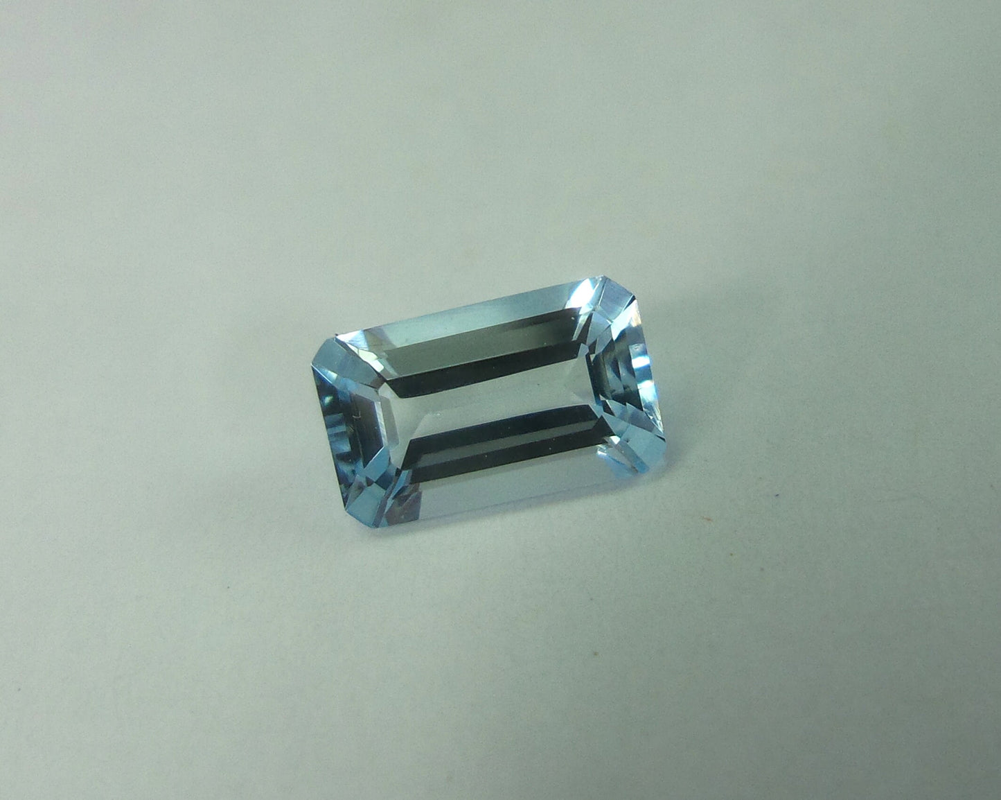 Genuine Aquamarine Emerald Cut - Medium Blue Loose Gemstone, 7x4.3 mm, High Quality Aquamarine