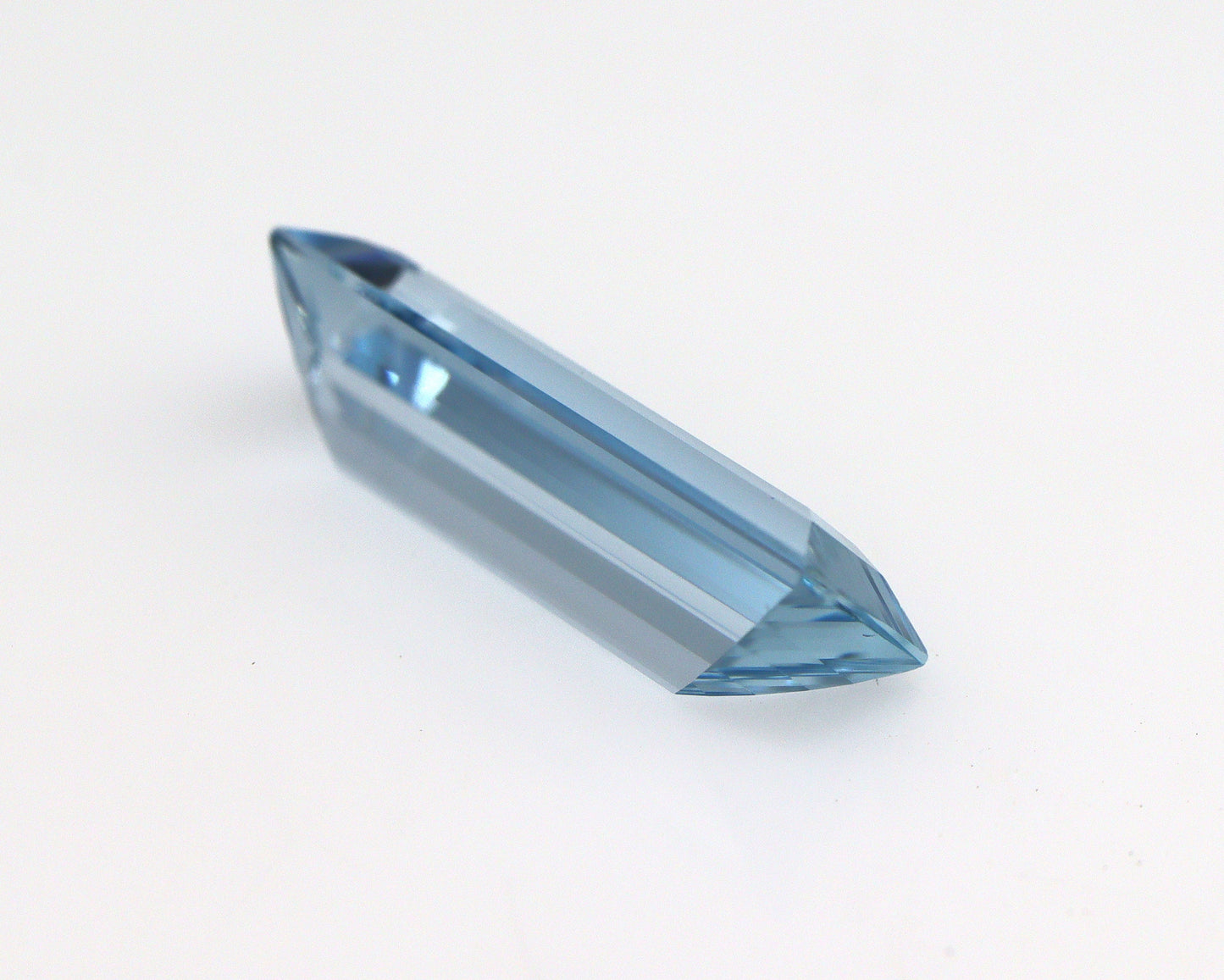 High Grade 18x6.4 mm AAA Natural Aquamarine Baguette Cut Loose Gemstone, March Birthstone, Blue Aquamarine for Custom Ring, Elongated Gem