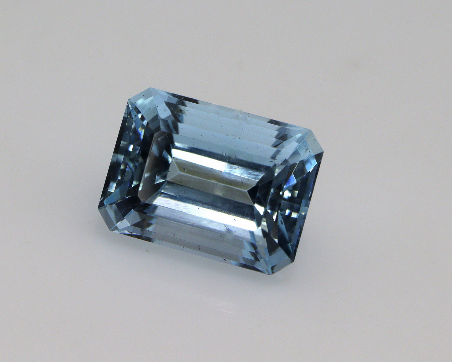 4.8 Ct Emerald Cut Aquamarine | 11.4x8.4 mm Natural Sea Blue Gemstone For Solitaire Ring or Aquamarine Pendant