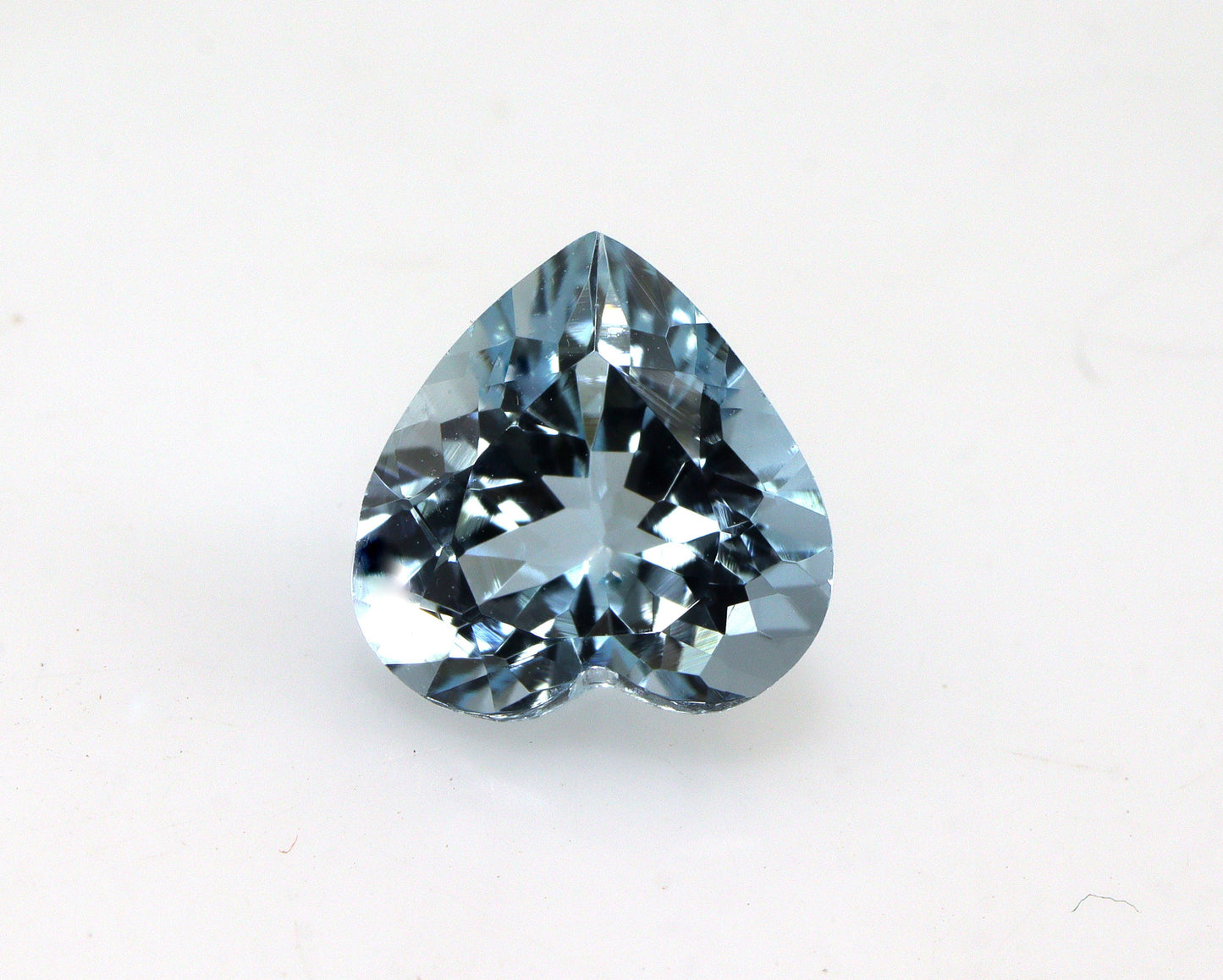 2.2 Ct AAA Natural Aquamarine Heart Cut | Top Blue, Unheated Gemstone for Ring or Pendant