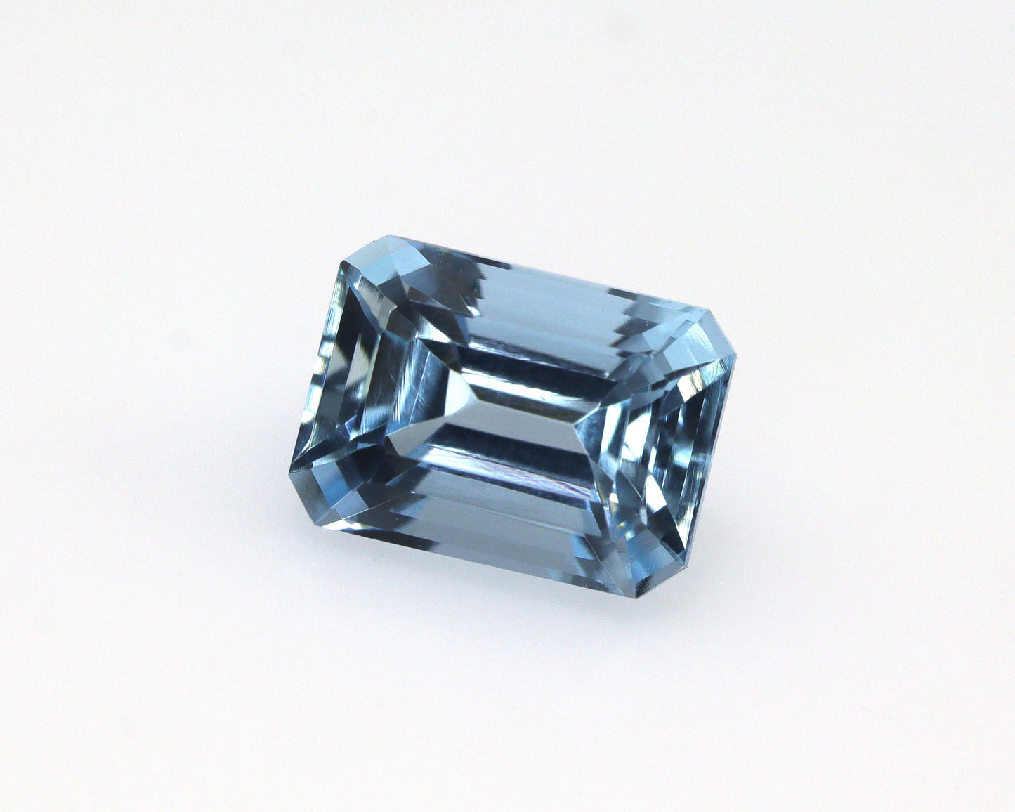 1.4 Ct Natural Aquamarine Emerald Cut | Blue Loose Gemstone | March Birthstone for Ring or Pendant