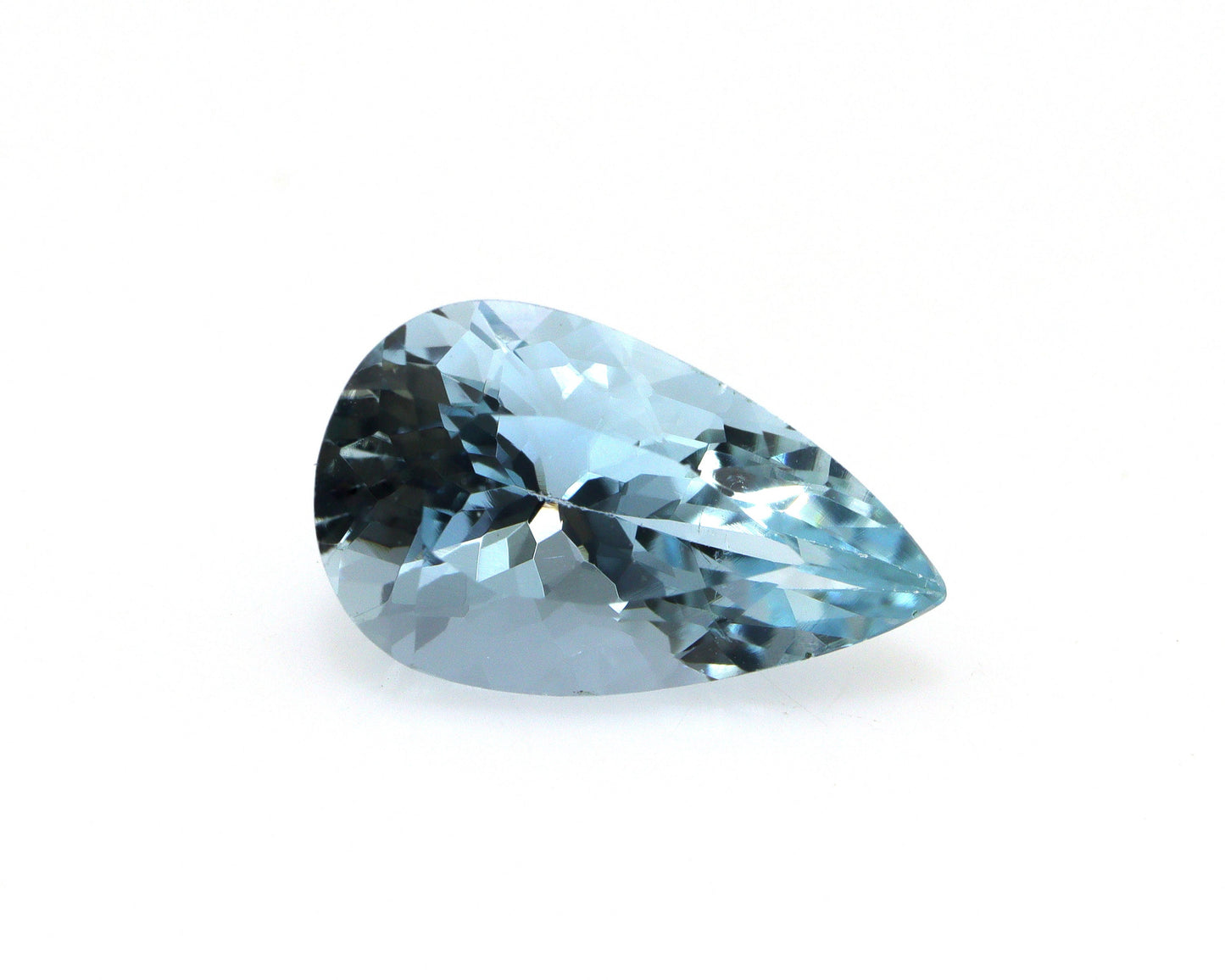3.1 Ct Dark Blue Aquamarine Pear | AAA++ Loupe Clean Gemstone | Natural Pear Cut March Birthstone | Wedding Ring Stone