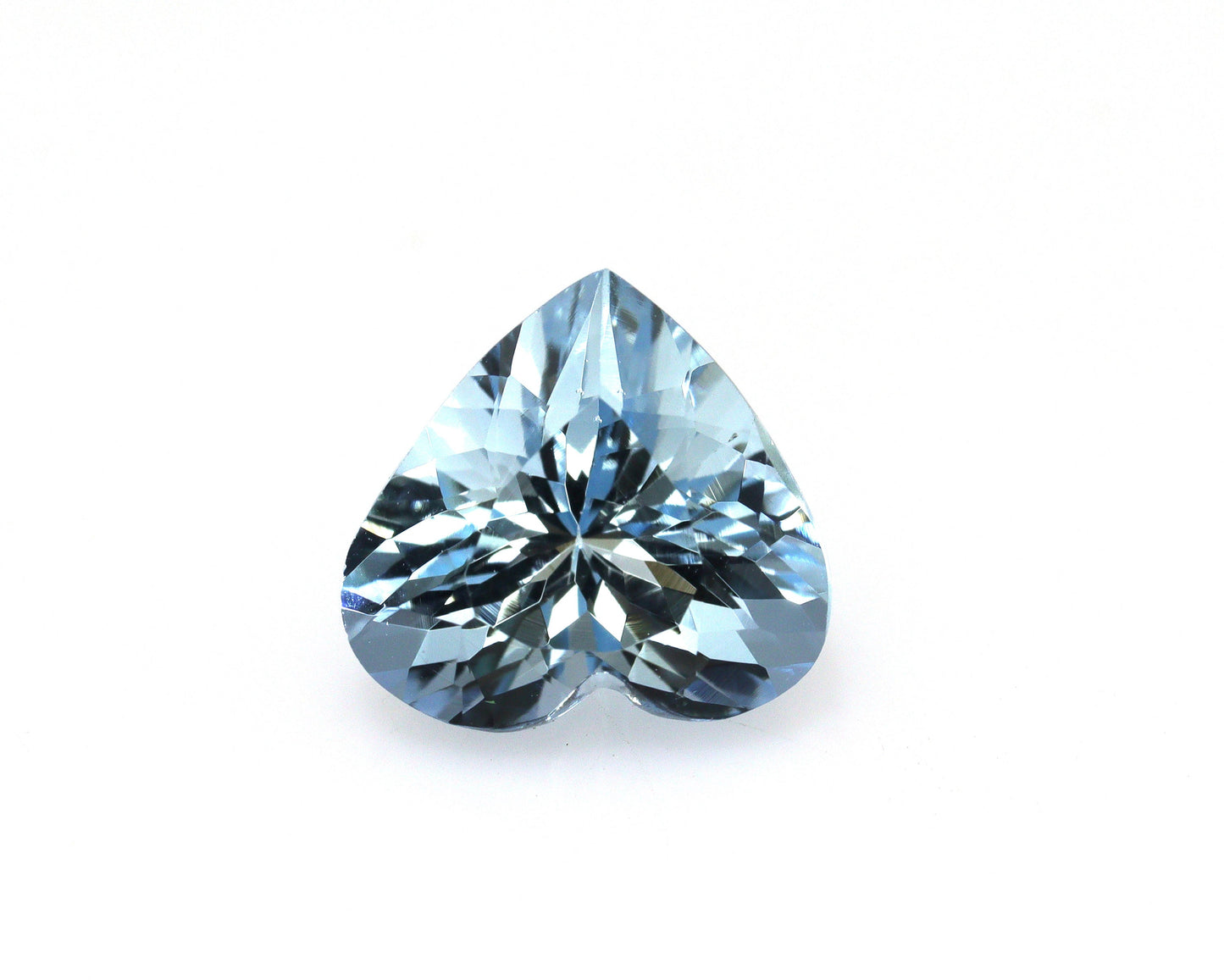TOP BLUE 9.2 mm Natural Aquamarine Heart Shape, AAA+ Faceted Gemstone, Fine Cut Heart Aquamarine for Engagement Ring or Pendant