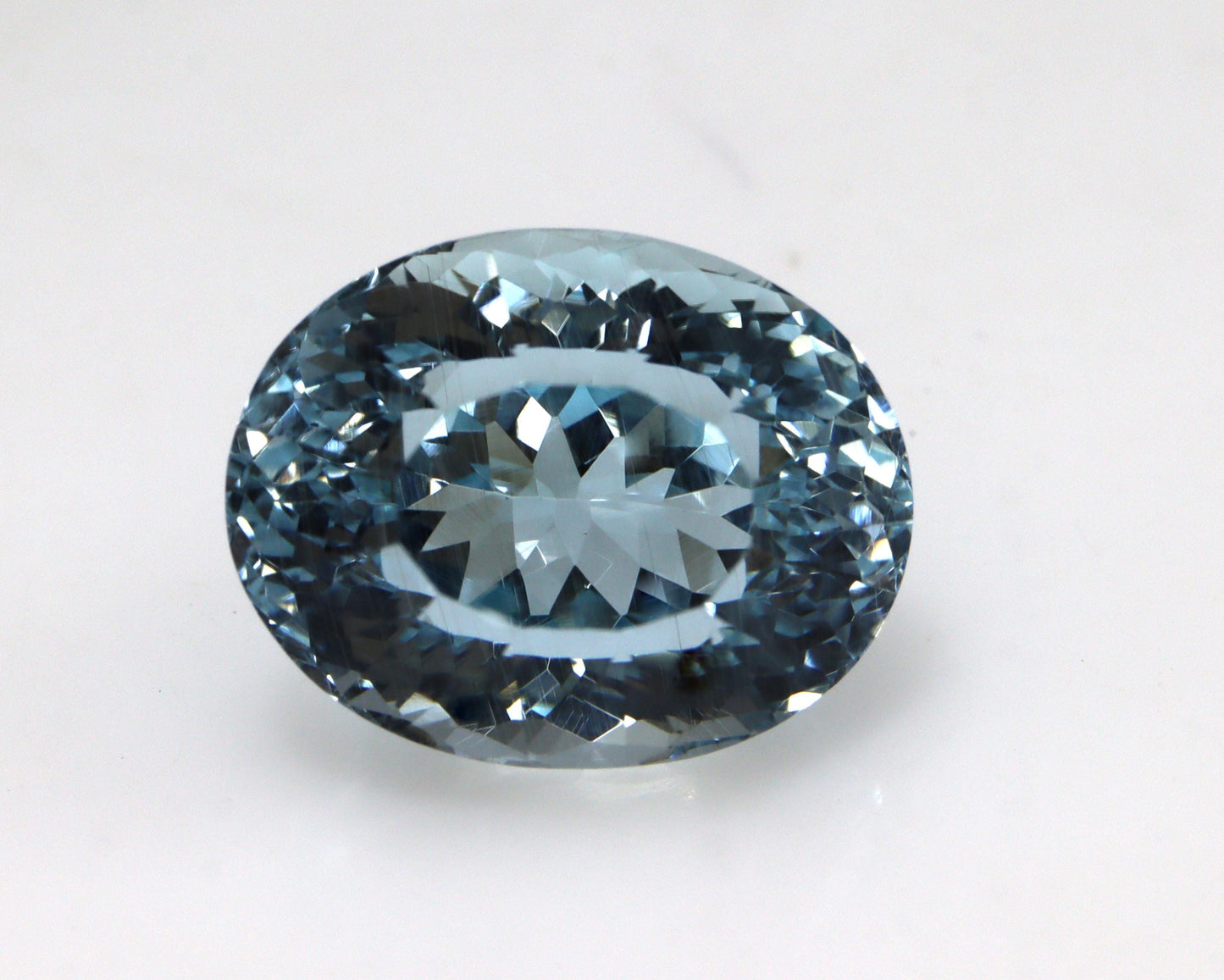 8.4 Ct Natural Aquamarine Oval Cut Gemstone 13.9x10.9 mm, AAA Blue Aquamarine for Oval Ring, Halo Pendant, Jewelry Supply