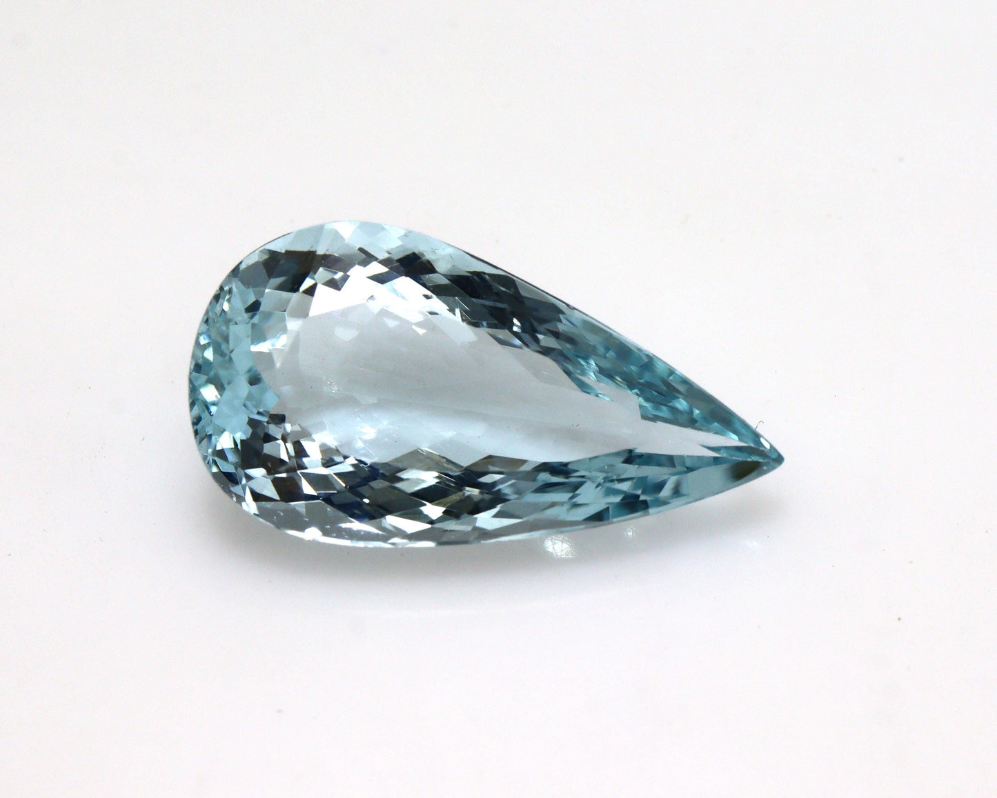8.4 Cts Greenish Blue AQUAMARINE Big Pear, 21x11 mm Long Pear Cut For Drop Necklace, Large Tear Drop Pendant, Super Fine Ocean Blue