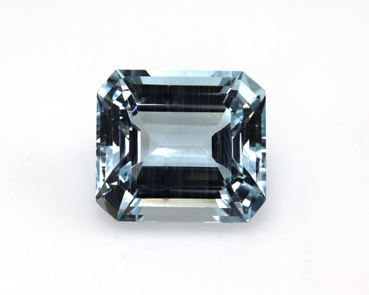 8.1 Ct Aquamarine Emerald Cut Gem, 12.9x11.5mm Ocean Blue Solitaire, For Ring or Necklace, Emerald Cut Necklace, BIG Aquamarine Solitaire