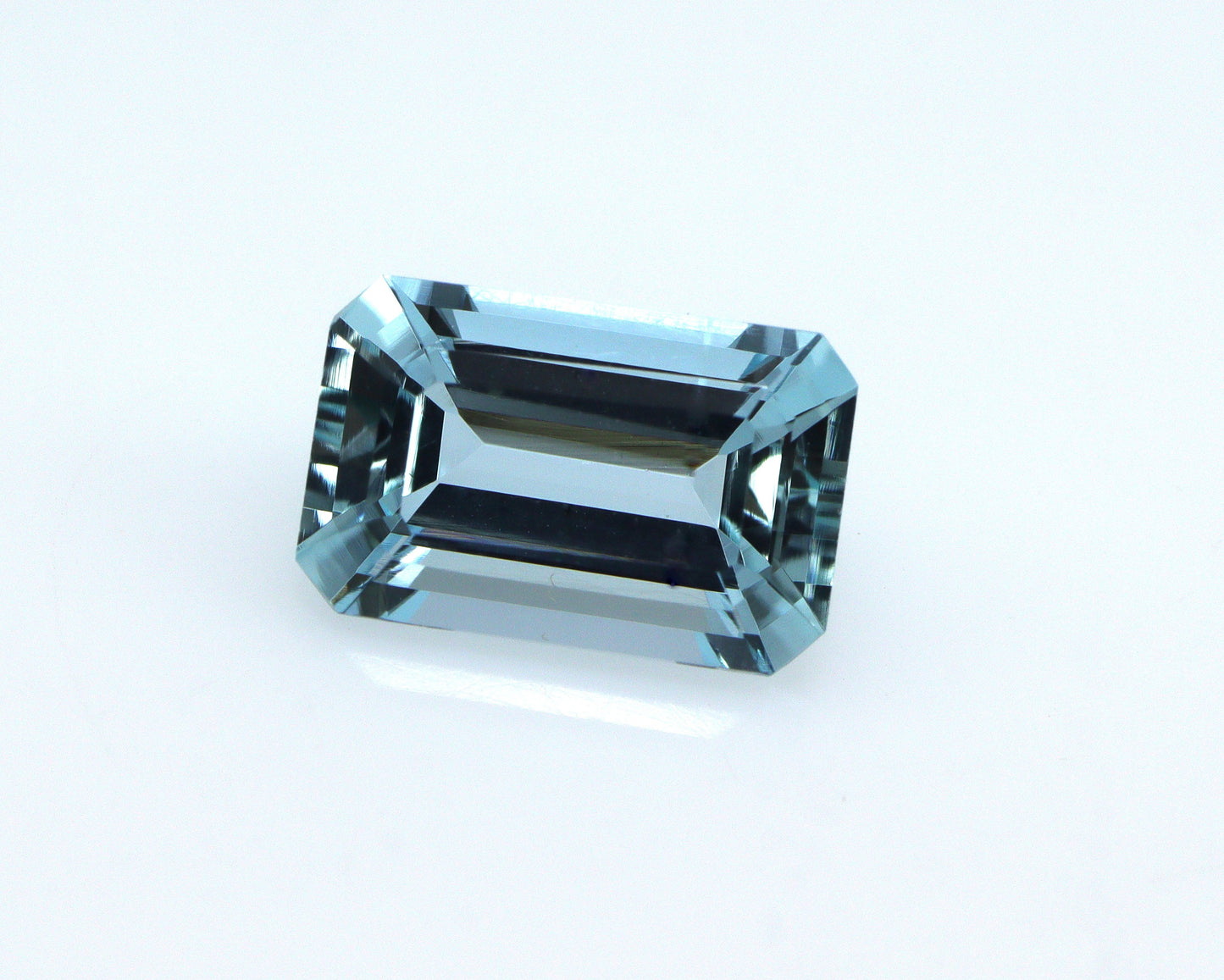 1.8 Ct AAA Natural Aquamarine Emerald Cut (9.3x6 mm) – Medium Blue Loose Gemstone | East-West Ring Stone