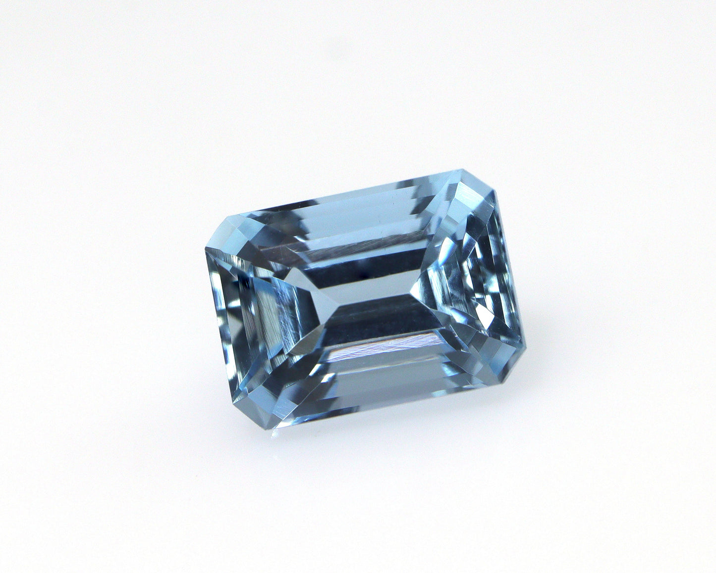 1.4 Ct Natural Aquamarine Emerald Cut | Blue Loose Gemstone | March Birthstone for Ring or Pendant