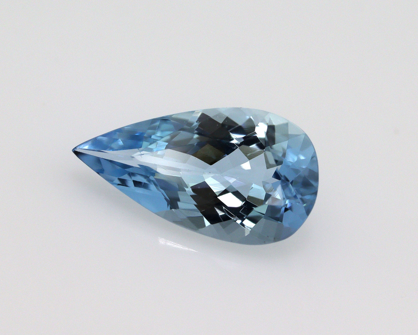 1.44 Ct Dark Blue Aquamarine Pear Cut | AAA Natural Loose Gemstone | March Birthstone | Aquamarine for Ring, Pendant, Christmas Gift
