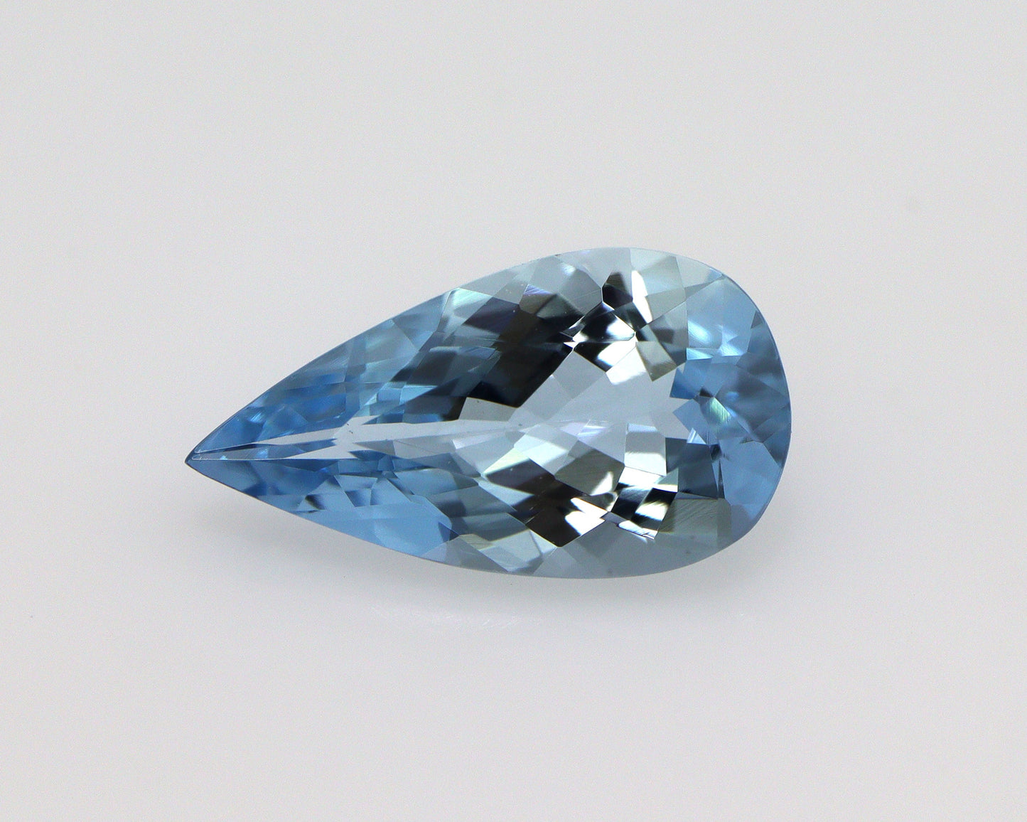 1.44 Ct Dark Blue Aquamarine Pear Cut | AAA Natural Loose Gemstone | March Birthstone | Aquamarine for Ring, Pendant, Christmas Gift
