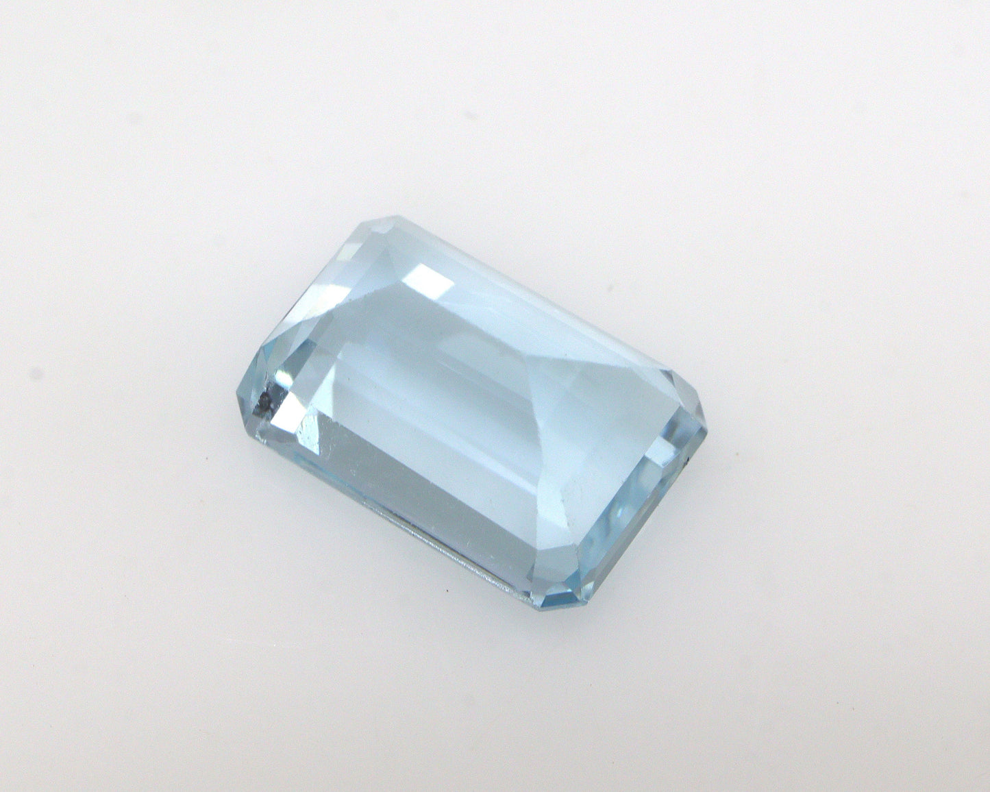 2.8 Ct Natural Aquamarine Emerald Cut | Faceted Aquamarine Gemstone | March Birthstone | Eye Clean Medium Blue Aquamarine