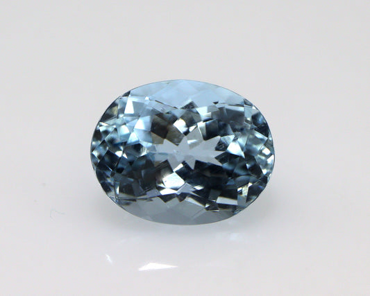 1.8 Ct Natural Aquamarine | 8.7x6.9 mm Oval Cut Gem | Medium Blue | Eye Clean | Custom Ring or Pendant | IGITL Cert | Fine Quality Oval Ring