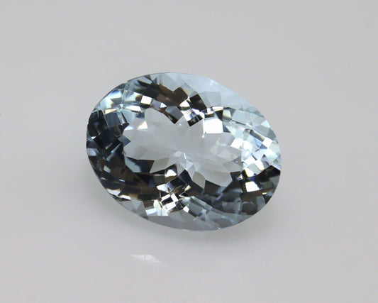 12.6x9.7 mm Big Aquamarine Oval Cut, 4.6 Cts Fine Quality Natural Aquamarine For Oval Ring, Wedding Ring, Dainty Oval Pendant, Halo Necklace