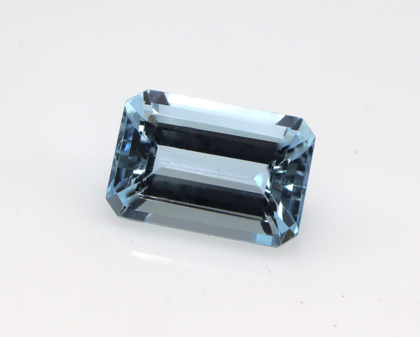 2.6 Ct AAA Natural Aquamarine Emerald Cut 10.1×6.8 mm | Fine Blue Eye Clean Gemstone | March Birthstone