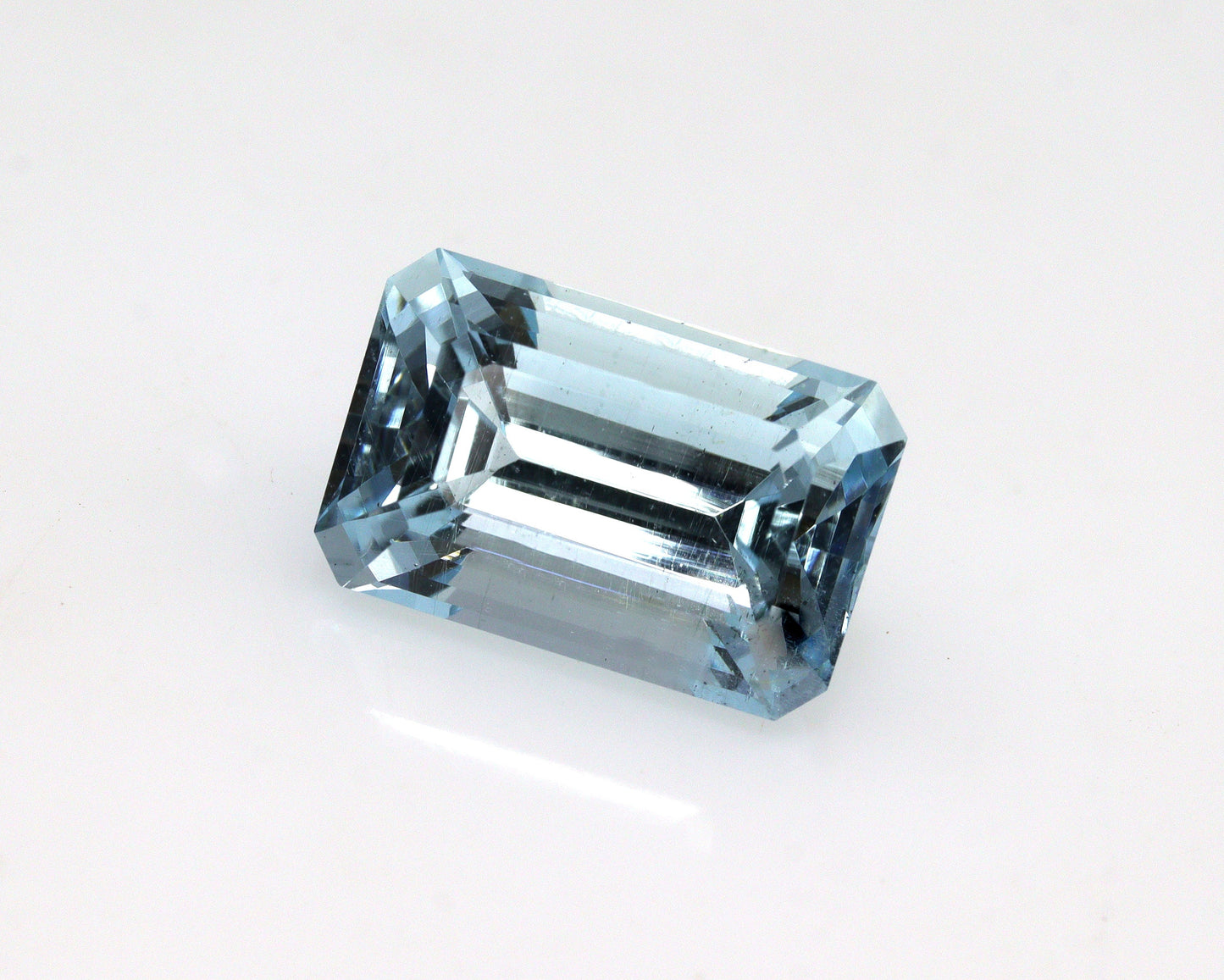 3 Ct Natural Aquamarine Emerald Cut, AAA Faceted Aquamarine Loose Gemstone, Blue Aquamarine Rectangle