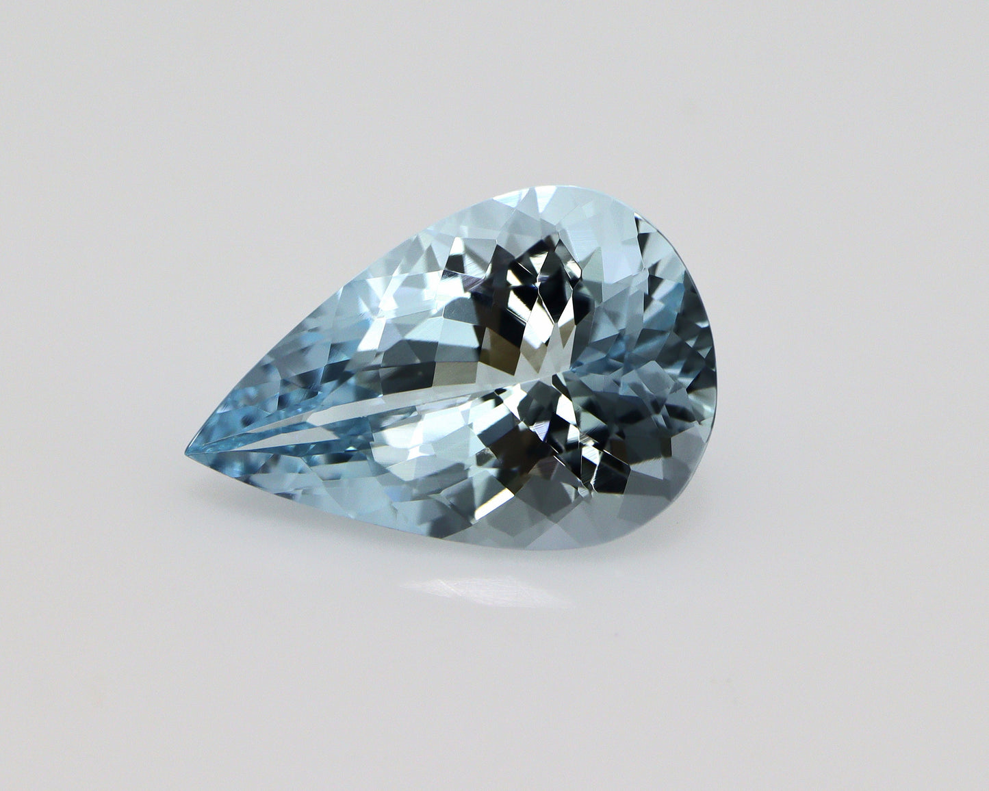 4.3 Ct Natural Aquamarine Pear Cut, 15x10 mm Medium Blue Gem, Eye Clean Aquamarine for Ring or Pendant, AAA Loose March Birthstone