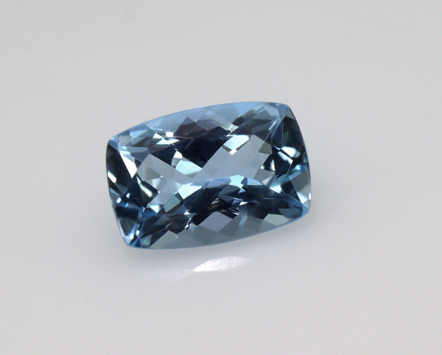 Dark Blue AAA Aquamarine Cushion Cut 1.4 Ct | Engagement Ring Gem | Medium to Dark Blue | Eye Clean | Cushion Necklace Gem, 9.3x6.3 mm