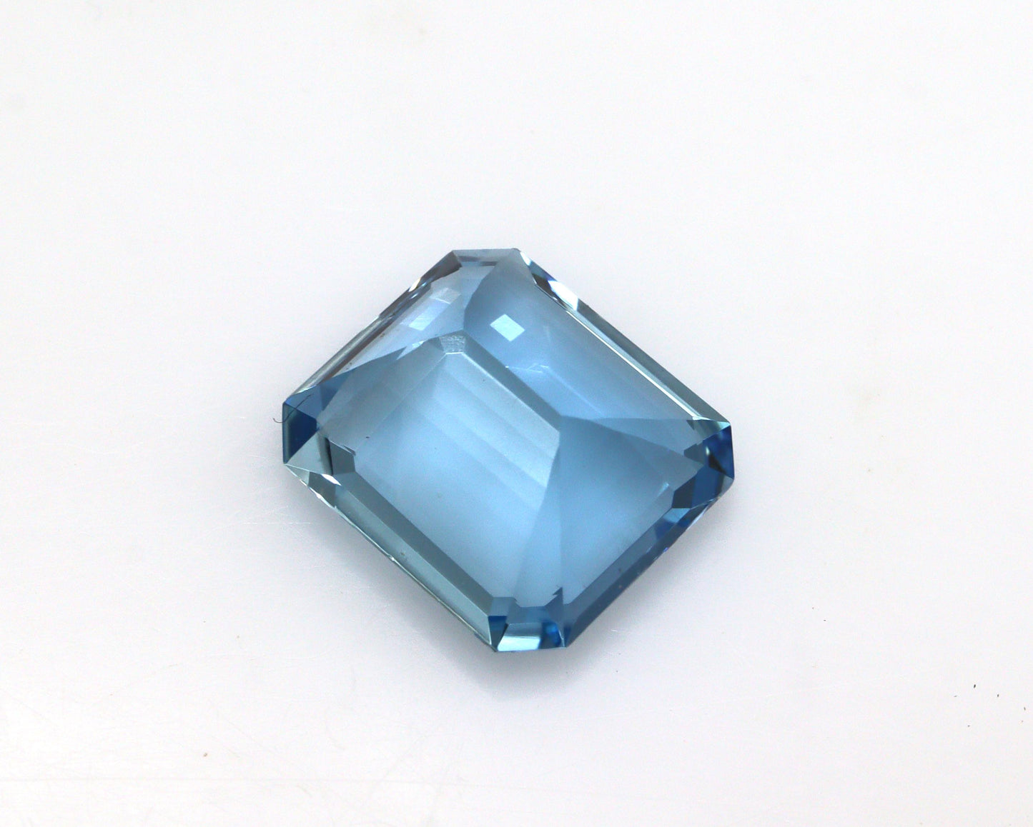 Santa Maria Aquamarine 4.45 Ct | 11x10 mm Dark Blue Emerald Cut Gemstone, Exclusive Natural Stone for Engagement Ring