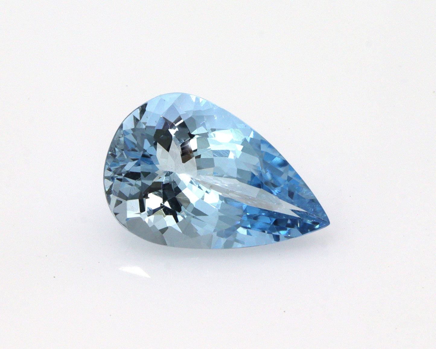 AAA+ Natural Aquamarine 3.2 Ct Pear Cut | Top Medium-Dark Blue | Loupe Clean | Unheated | March Birthstone | Perfect for Ring or Pendant