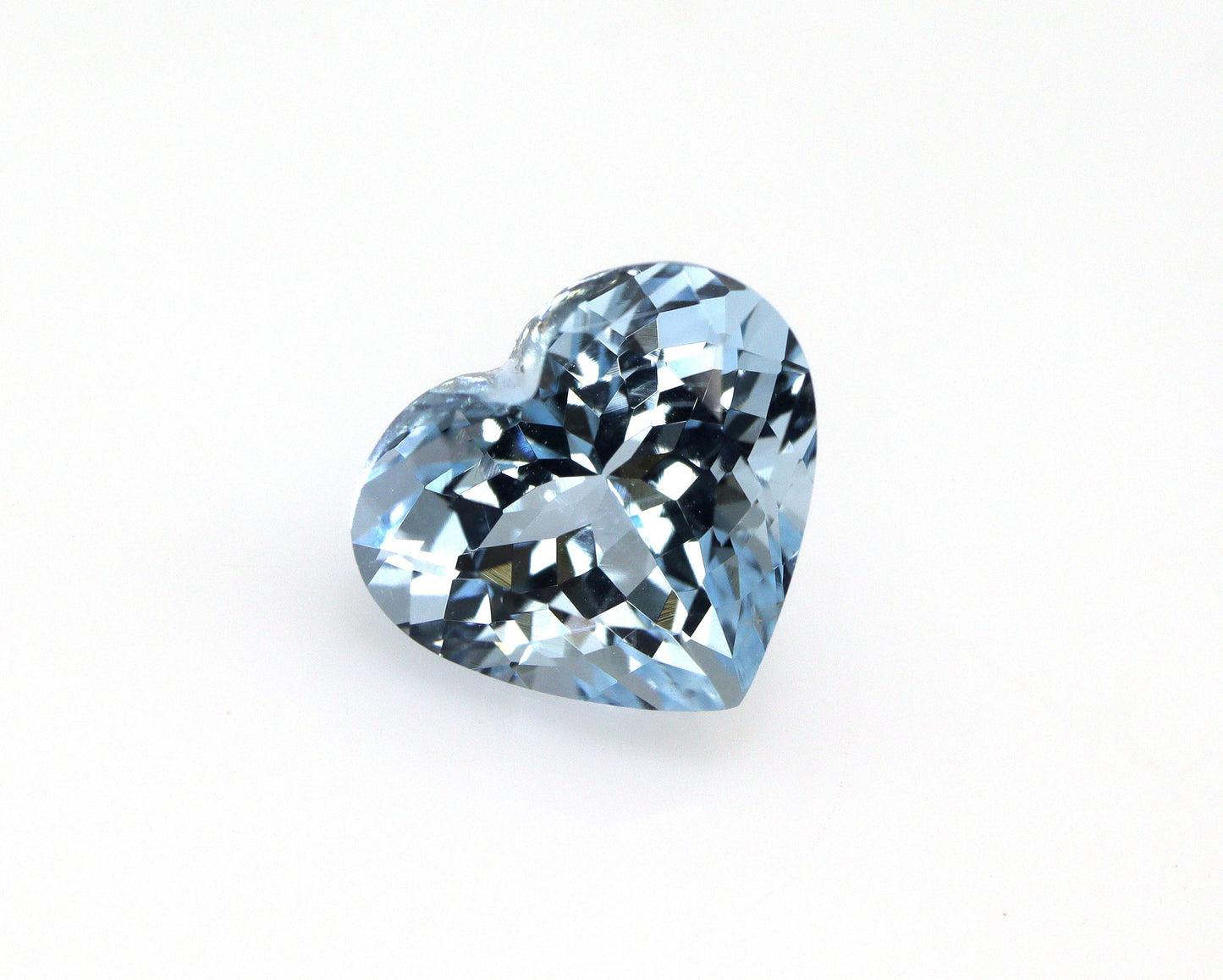 2.26 Ct AAA Natural Aquamarine Heart Cut Gemstone | Medium Blue | Eye Clean | Unheated & Untreated | March Birthstone Ring Necklace