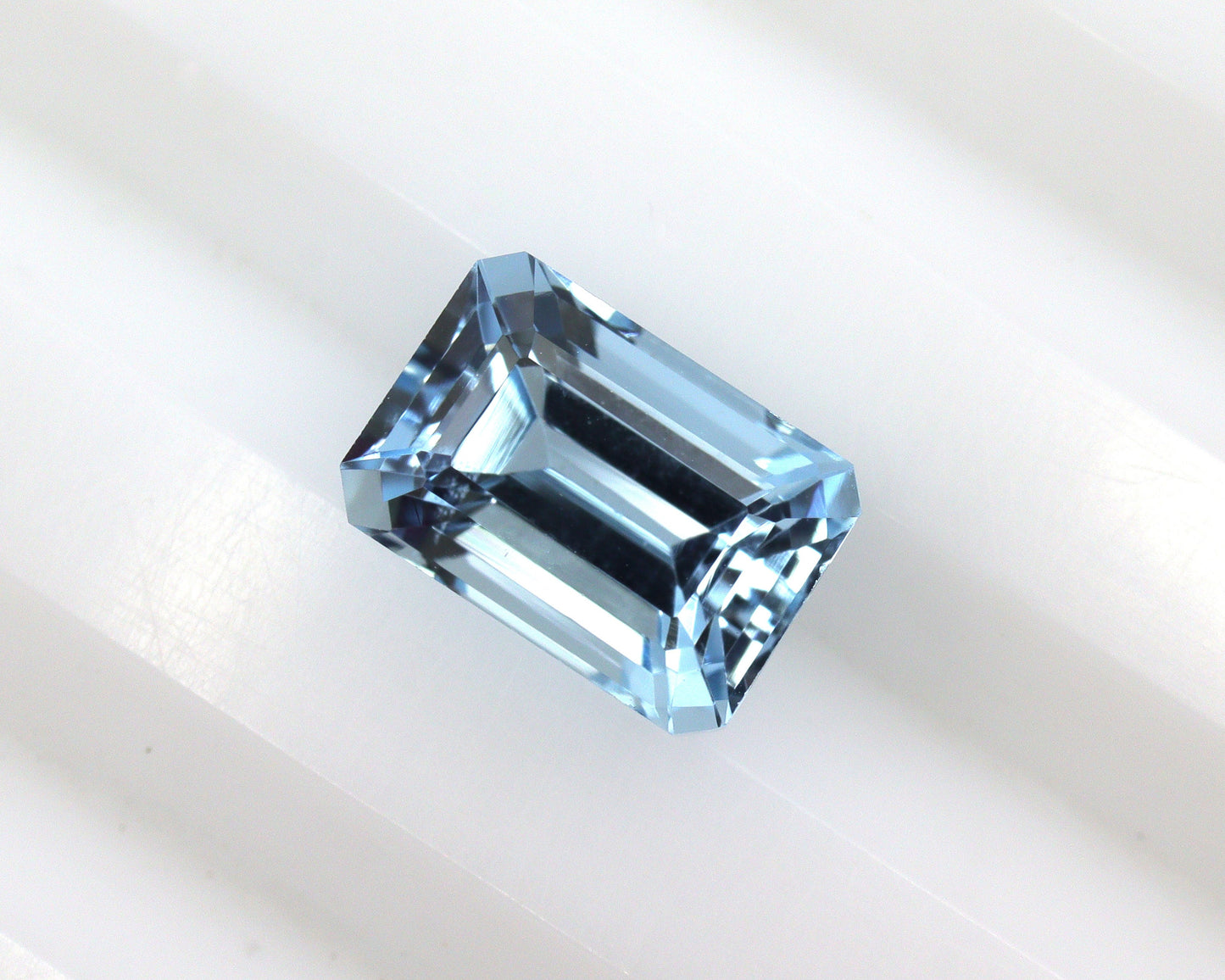 7x5 mm Aquamarine Emerald Cut – AAA Natural 1.2 Ct Medium Blue Gemstone, Loose Aquamarine for Ring or Pendant, Aquamarine Supplies