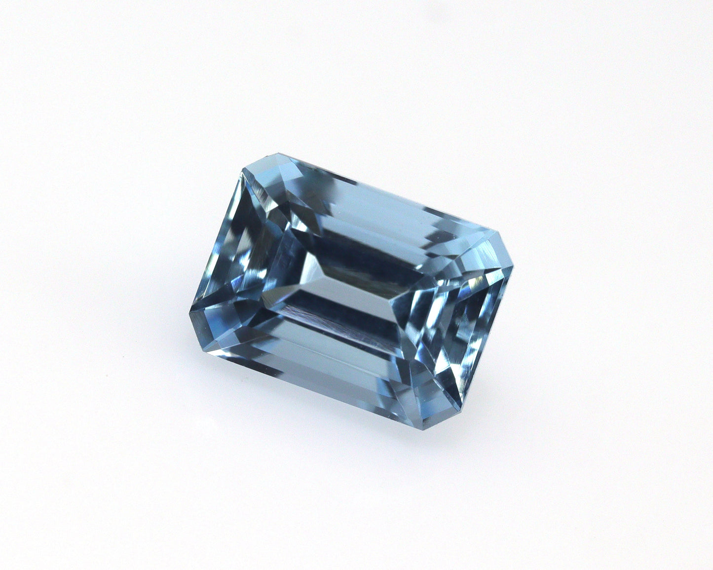 1.4 Ct Natural Aquamarine Emerald Cut | Blue Loose Gemstone | March Birthstone for Ring or Pendant