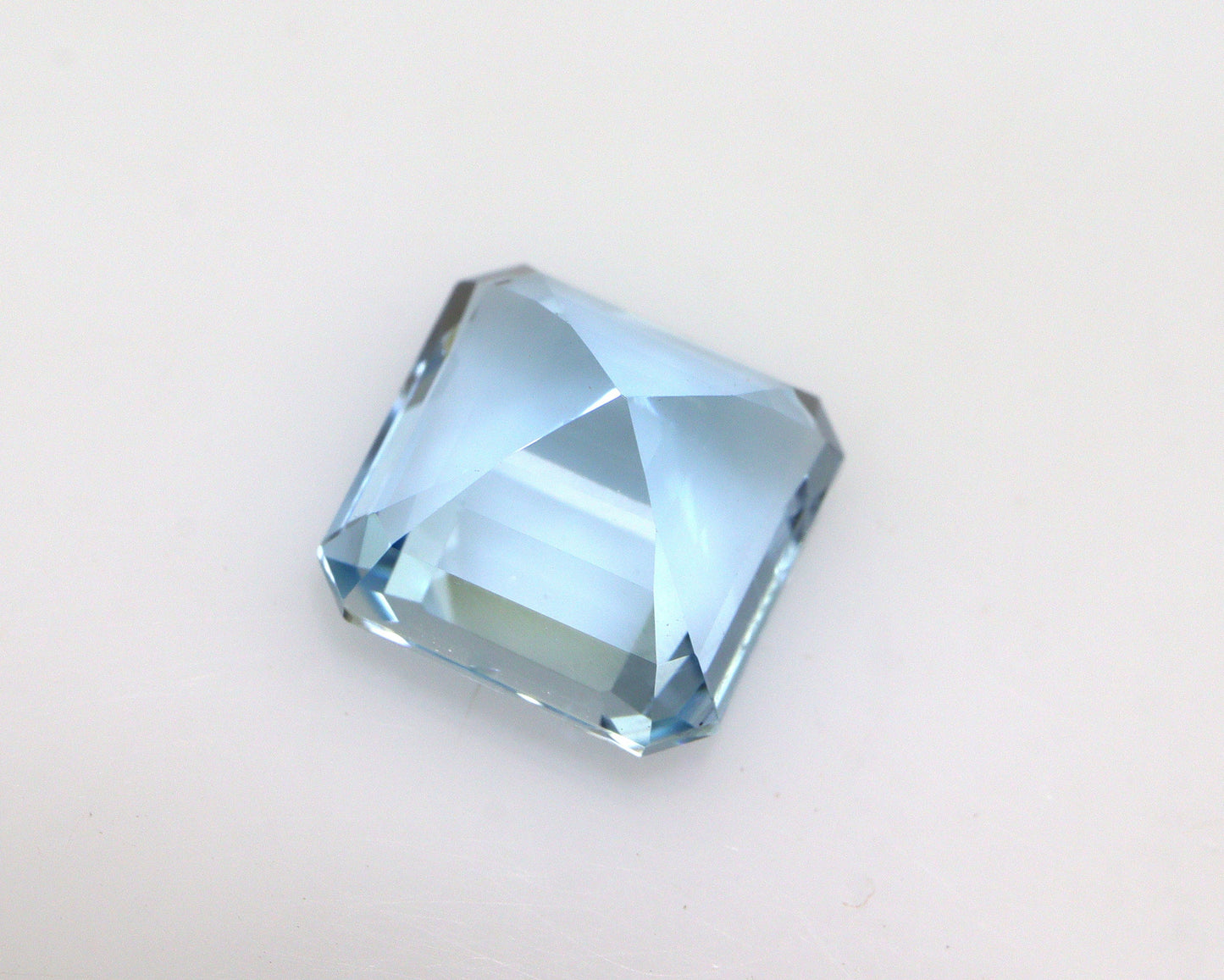 3 Ct Asscher Cut Aquamarine | 8.4 mm Dark Blue Square Gemstone | Asscher Cut Ring | TOP QUALITY Aquamarine AAA+