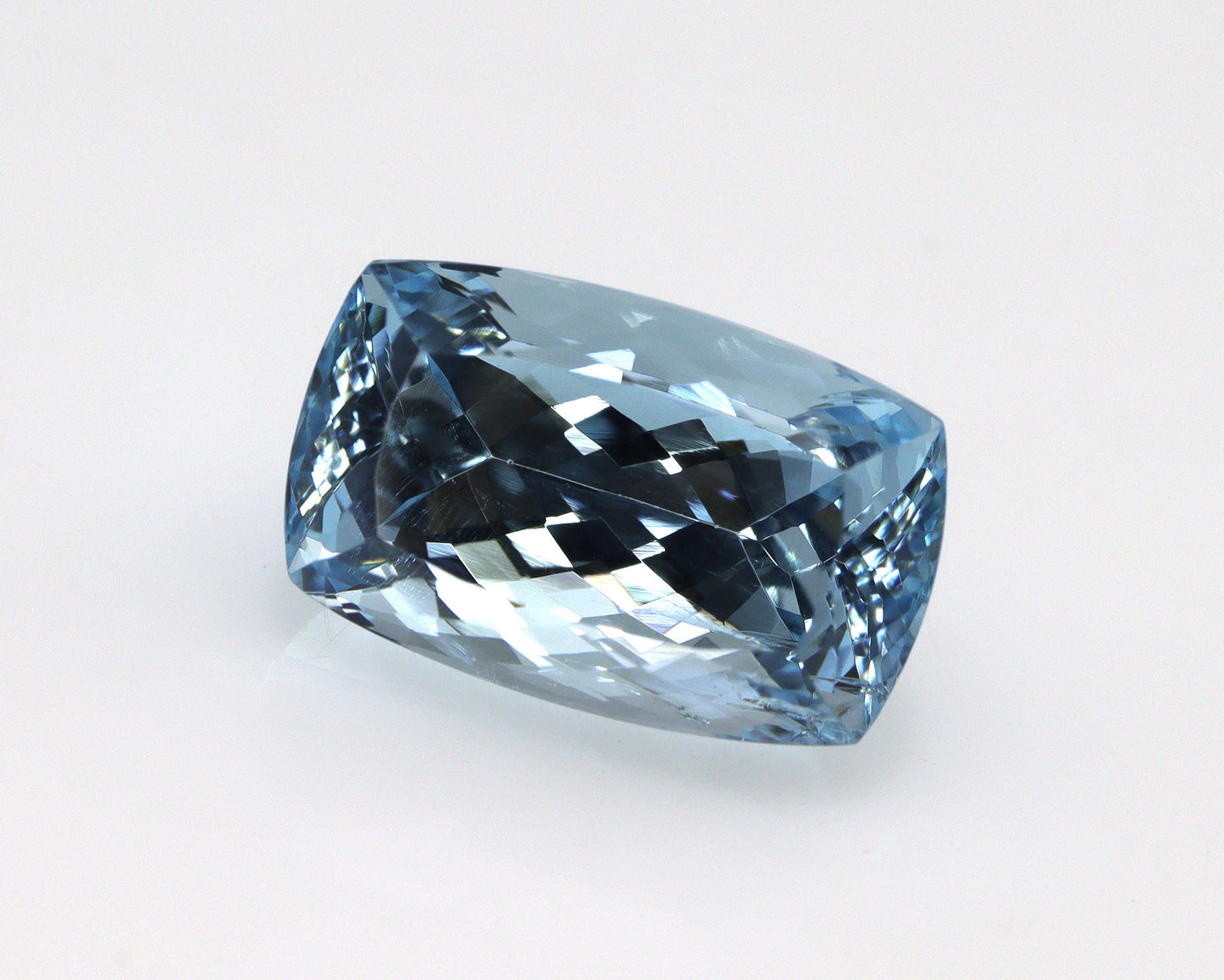 RARE! 9.1 Ct Natural Aquamarine Cushion Cut, AAA+ Medium to Dark Blue Gemstone, Big Aquamarine for Custom Fine Jewelry
