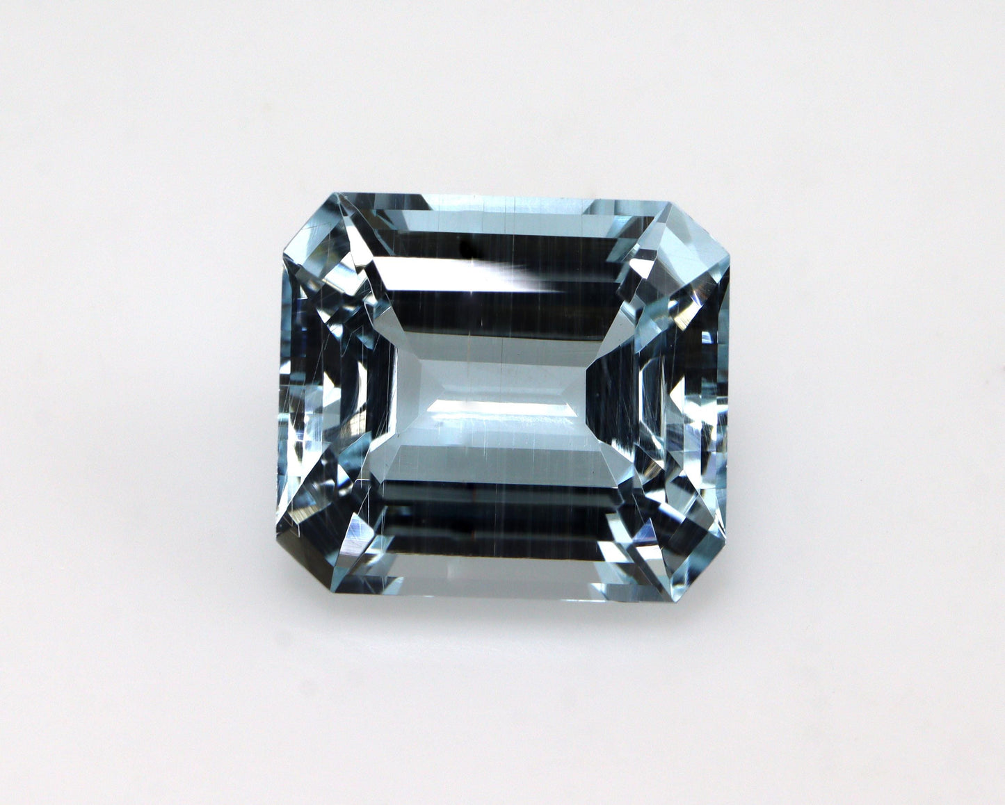 8.1 Ct Aquamarine Emerald Cut Gem, 12.9x11.5mm Ocean Blue Solitaire, For Ring or Necklace, Emerald Cut Necklace, BIG Aquamarine Solitaire
