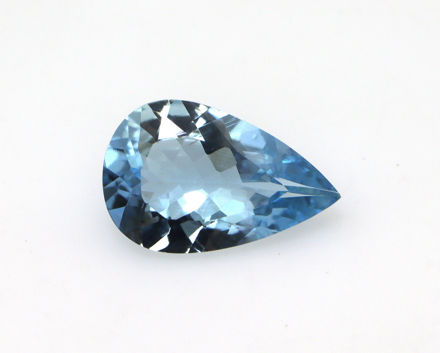 2.25 Ct Santa Maria Aquamarine Pear | Dark Blue Natural Gem | Loupe Clean Unheated | Pear Cut Ring Stone | AAA+, Top Notch Quality,