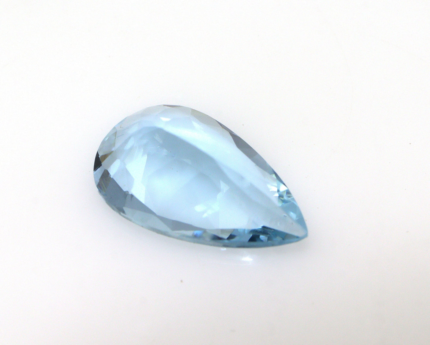 2 Ct AAA+ Natural Aquamarine Pear Cut | 11.9x7 mm Medium to Dark Blue Faceted Gemstone | High Saturation Aquamarine for Ring or Pendant