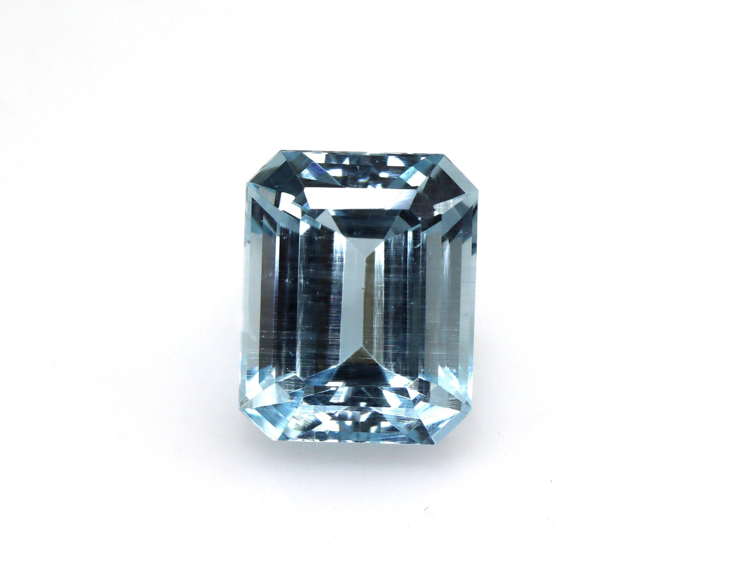 5.4 Ct Natural Aquamarine Emerald Cut – 11.3×9 mm Brazilian Aquamarine | Big Solitaire Aquamarine for Ring & Pendant | Factory Price
