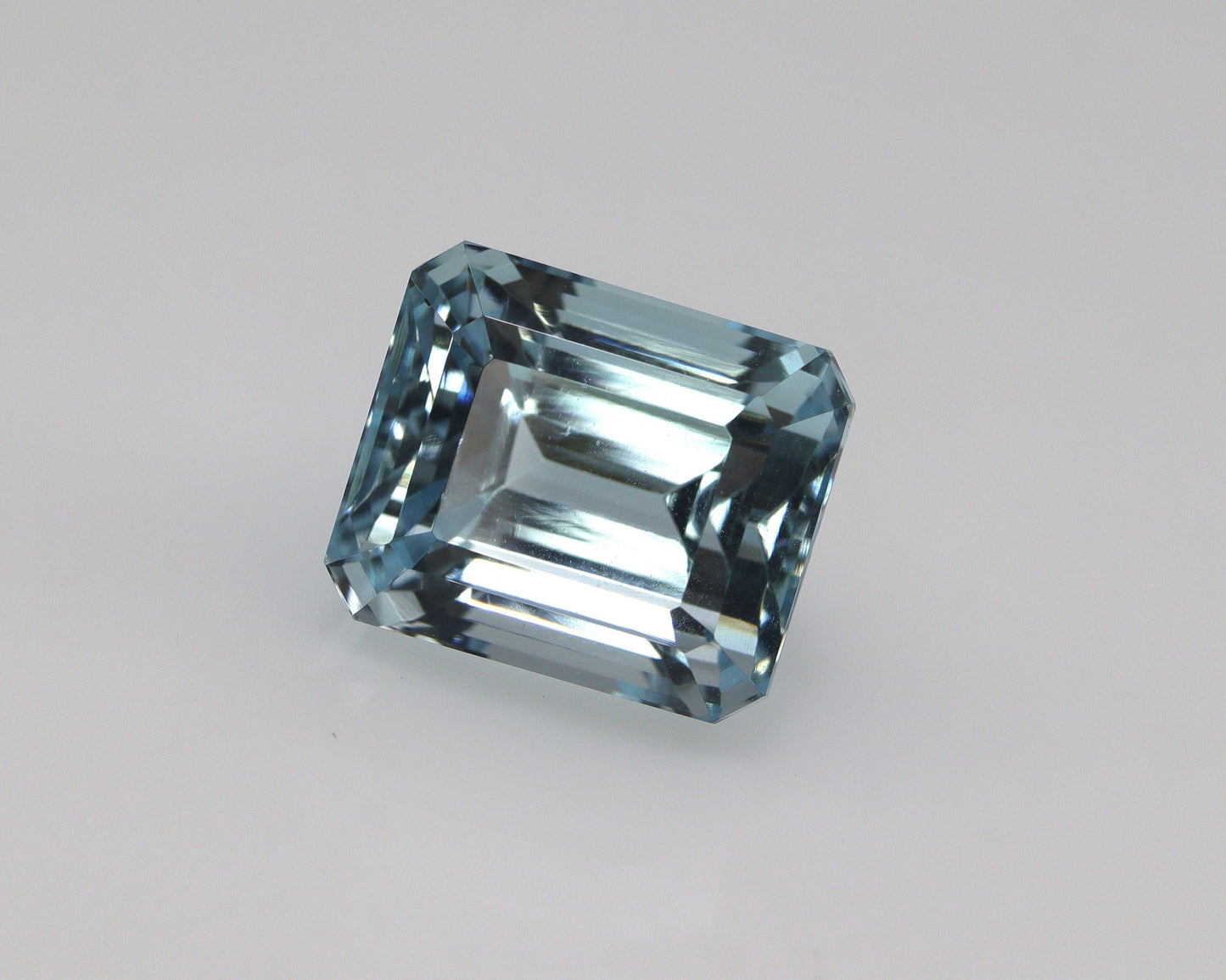 5.9 Ct Emerald Cut Aquamarine | 10.1x8.6 mm Natural Blue Gemstone | Eye Clean Aquamarine for Pendant, Ring, or Statement Necklace