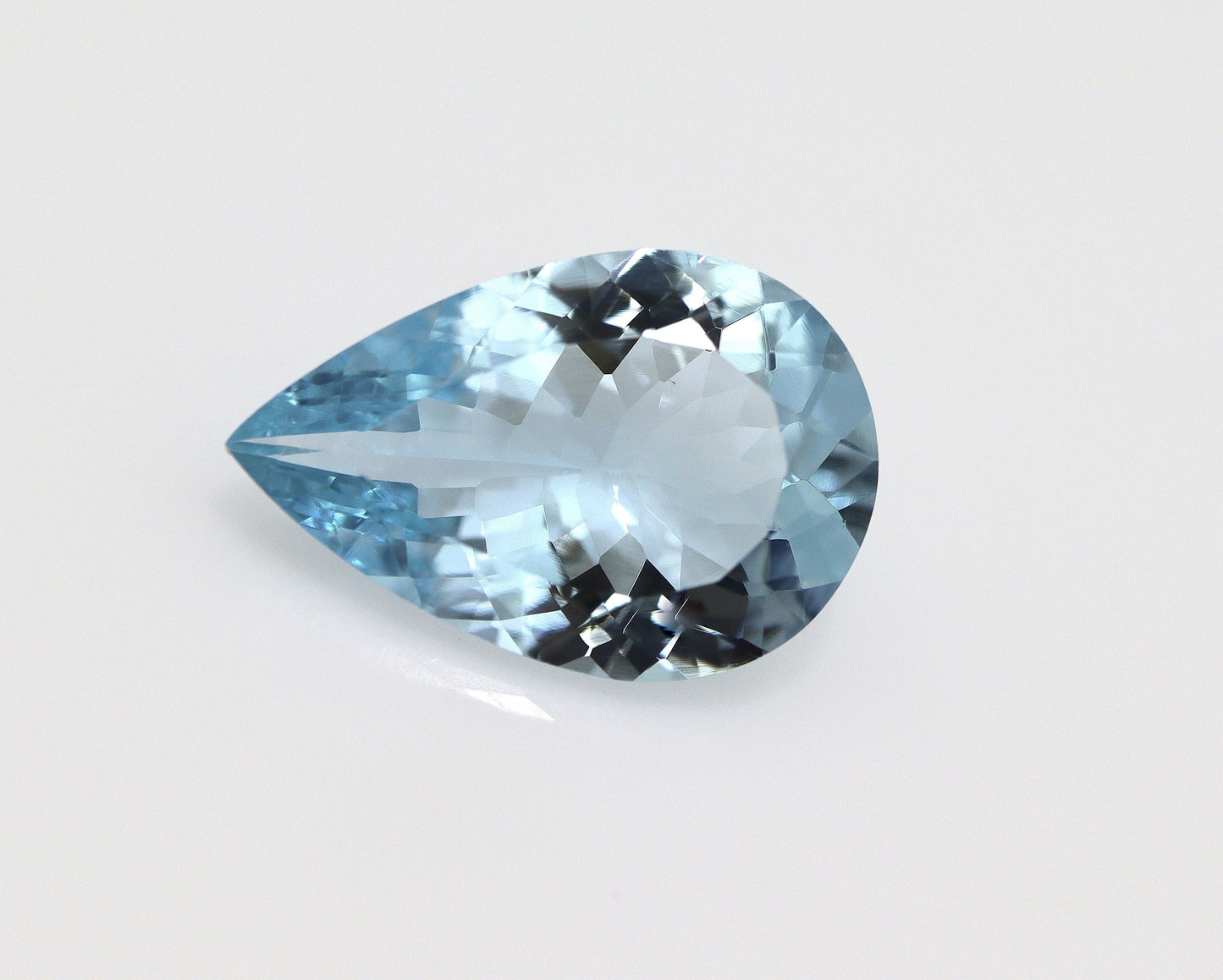 VIBRANT BLUE! 5.7 Cts Natural Aquamarine Pear, Faceted Blue Aquamarine For Aquamarine Pear Cut Engagement Ring, Aquamarine Diamond Pendant