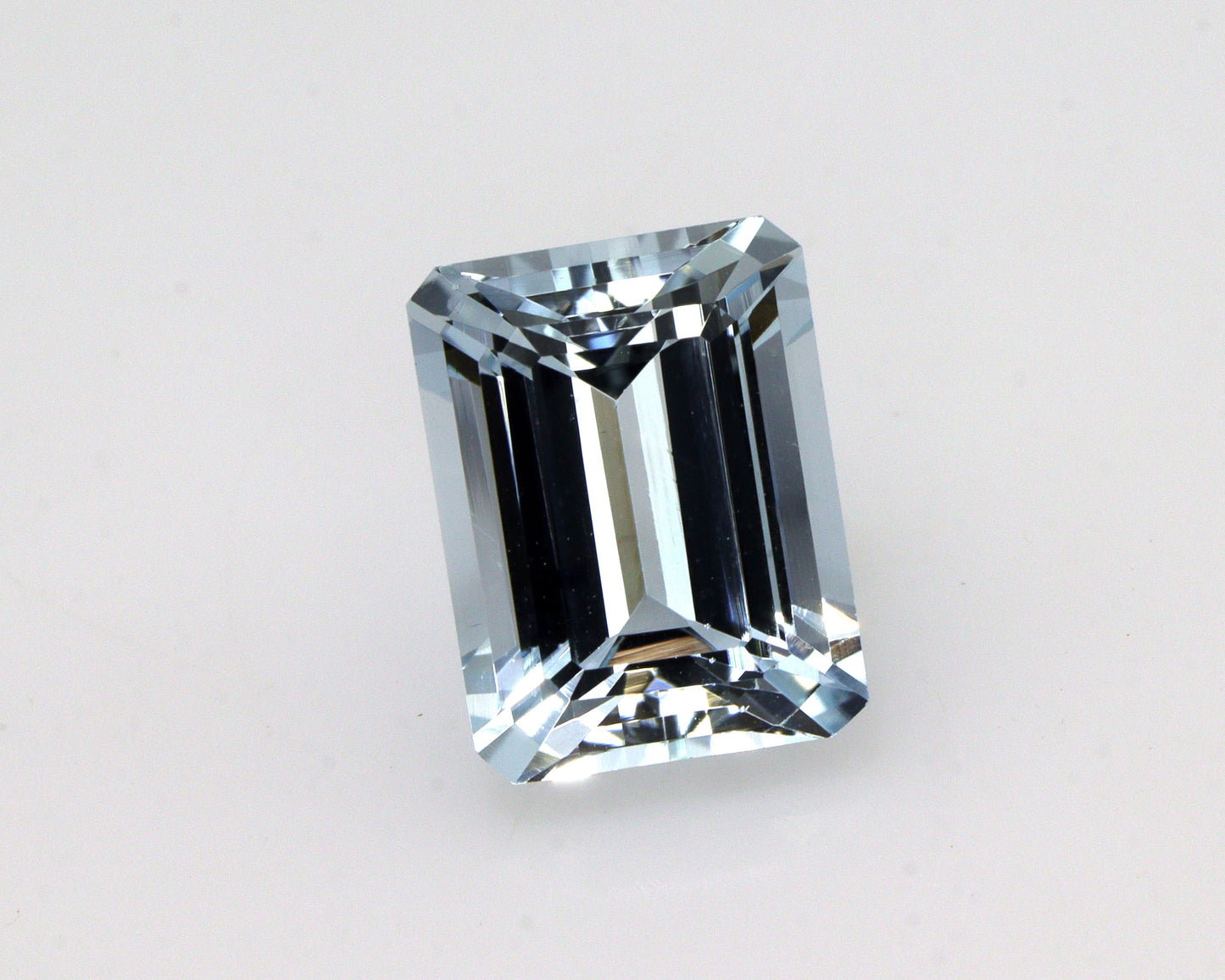 1.7 Ct AAA Natural Aquamarine Emerald Cut | 8 × 6.2 mm Light Blue Loose Gemstone | March Birthstone