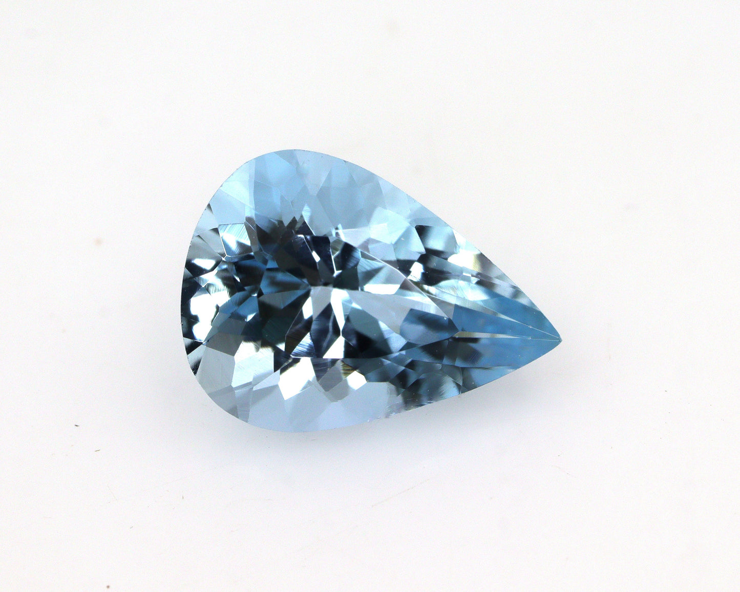 AAA+ Aquamarine Pear Cut 2.29 Ct | Dark Blue Loupe Clean Gemstone | Finest Quality Pear Cut Aquamarine | Aquamarine For Custom Jewelry